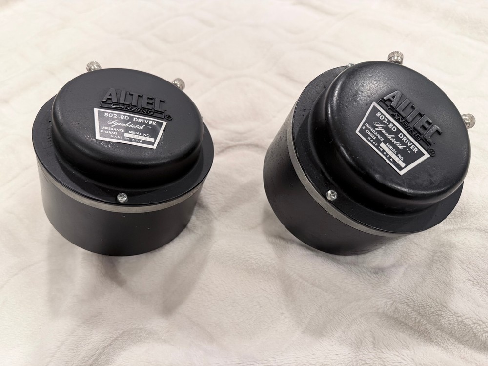 Vintage Altec Lansing 802-8D 8Ohm drivers