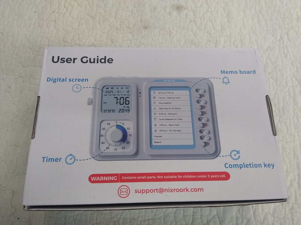 Task Timer Planning Board Visual Timer Kids Daily Chore Checklist