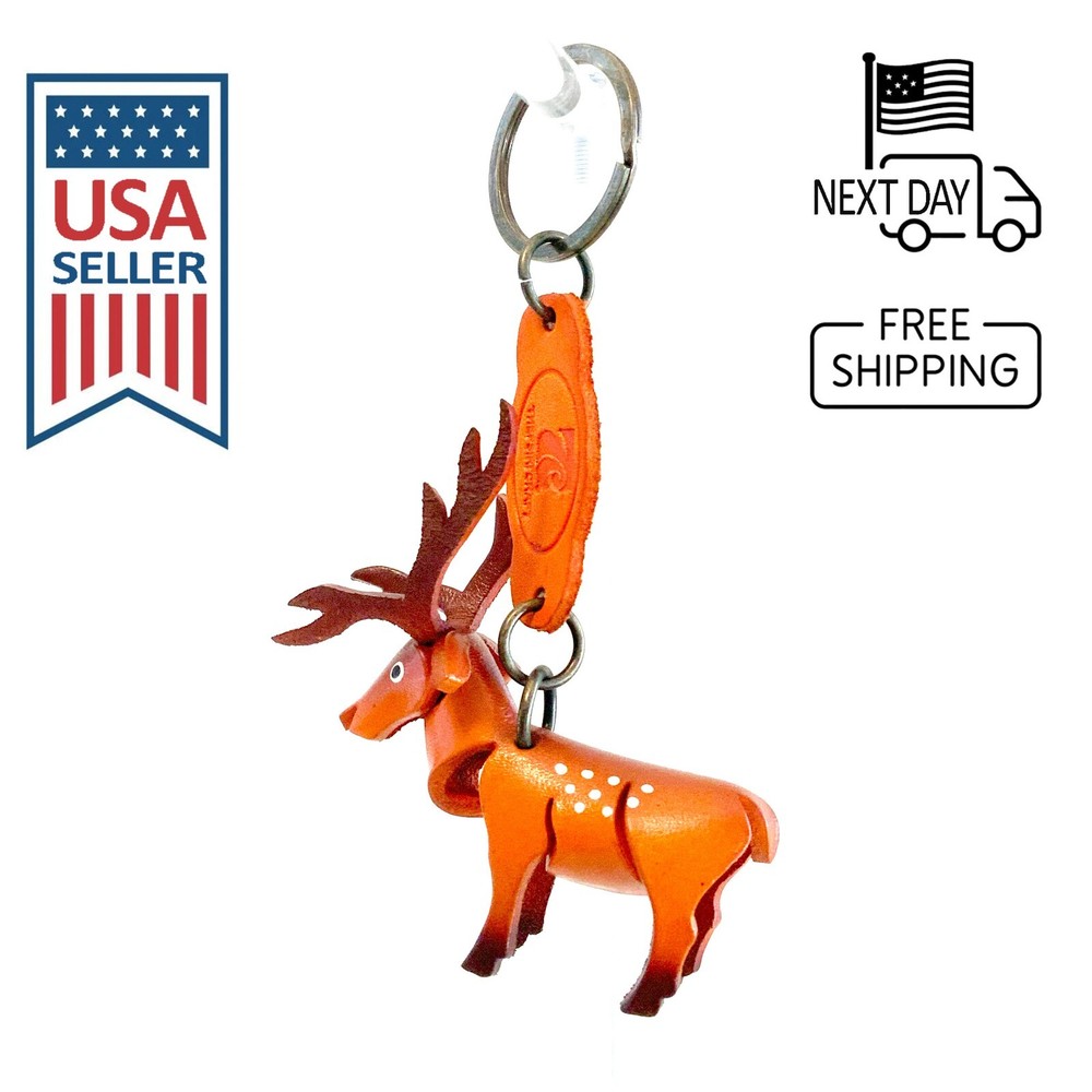 Sika Deer Handmade Leather Keyring