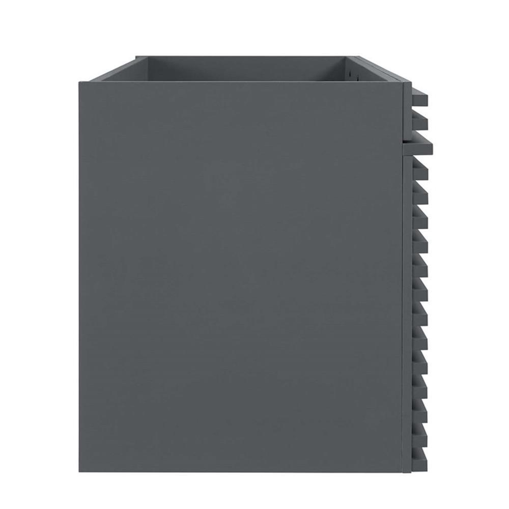 Modway Render 48" MDF and Particleboard Bathroom Vanity Cabinet - Gray