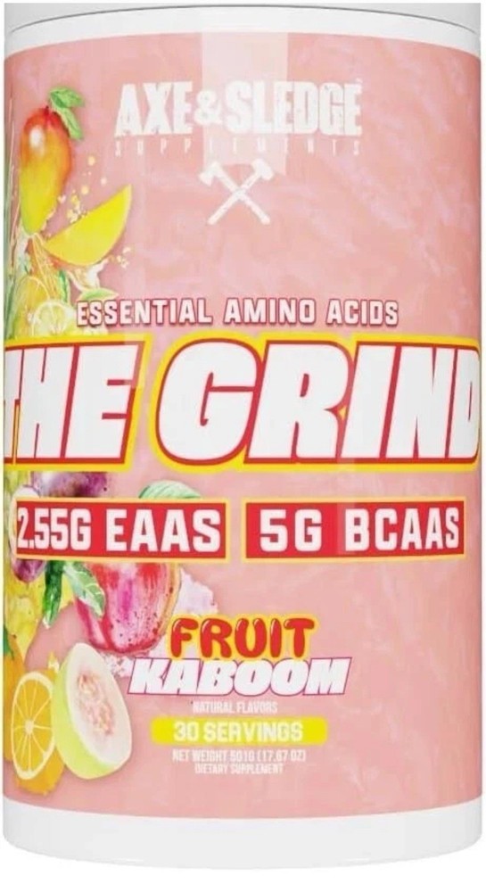 Axe & Sledge The Grind BCAA/EAA Electrolytes Glutamine 30 Servings Fruit Kaboom
