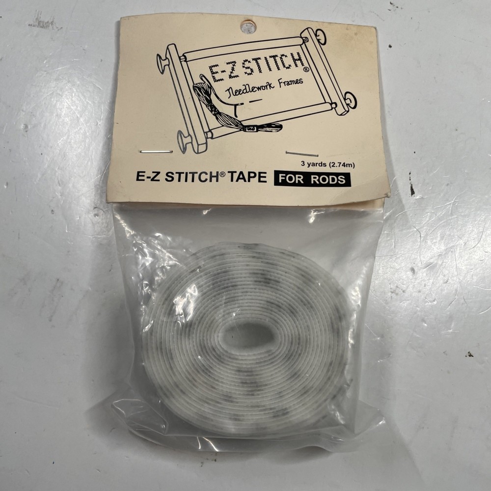 Needlework Scroll Frame E-Z Stitch No Baste tape for Scroll Rods American Dream