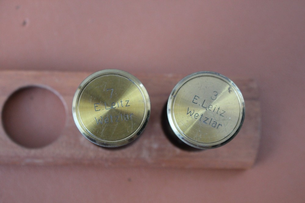1913 Antique Brass Ernst Leitz Wetzlar Microscope