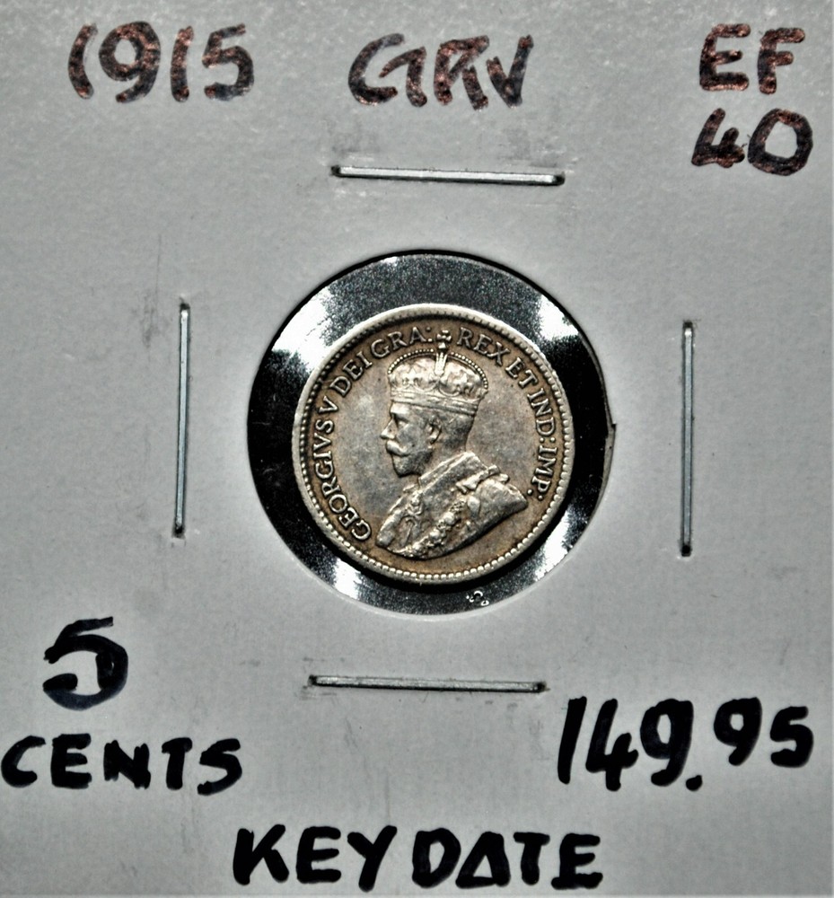1915 Canada 5 Cent