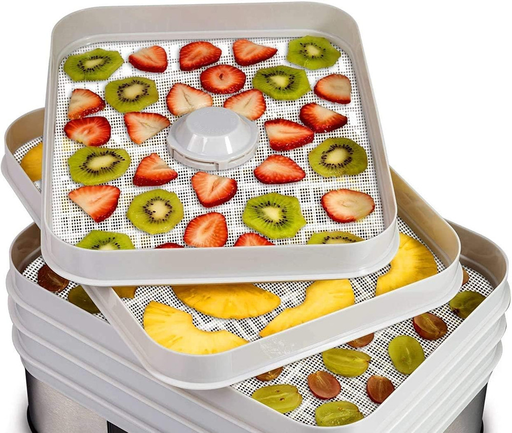 6 Pack Silicone Dehydrator Sheets,Non-Stick Food Fruit Dehydrator Mats Reusable