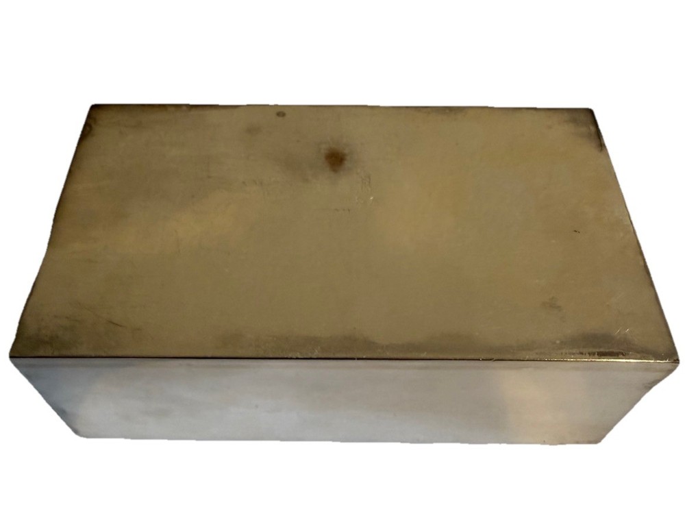 Antique Silver Matchbox Holder Engraved Crest Hallmarked