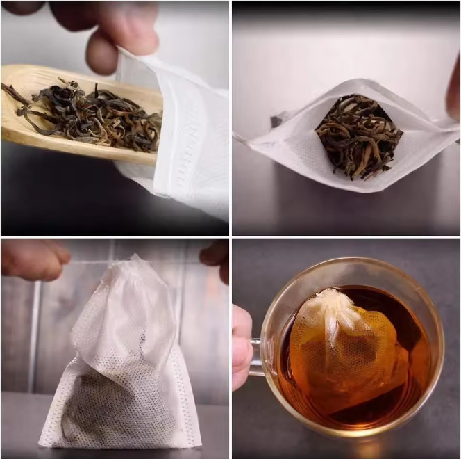 400-100 Disposable Tea Bag Empty Drawstring Filter Paper for Loose Leaf Tea US