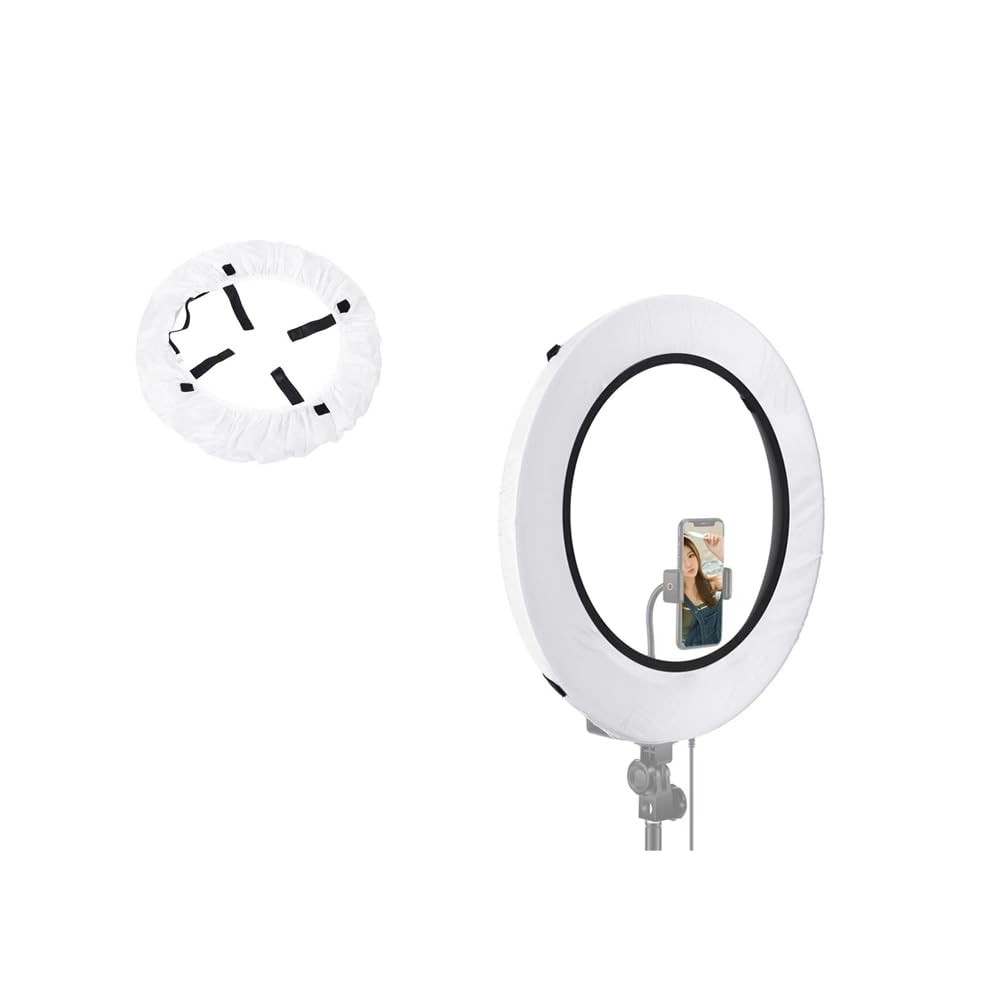 2 Pack Ring Ligter Diffuser Soft Elastic Cover White Light Cloth for