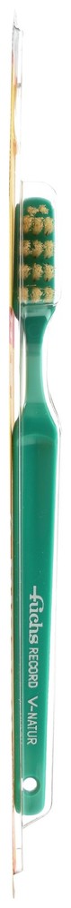 Fuchs Record V Natural Bristle Medium Toothbrush 3 Pack