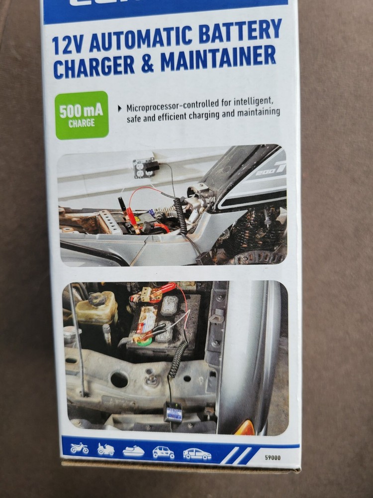 12 Volt Car Battery Charger Maintainer Automatic Float Trickle-NEW-L👀K
