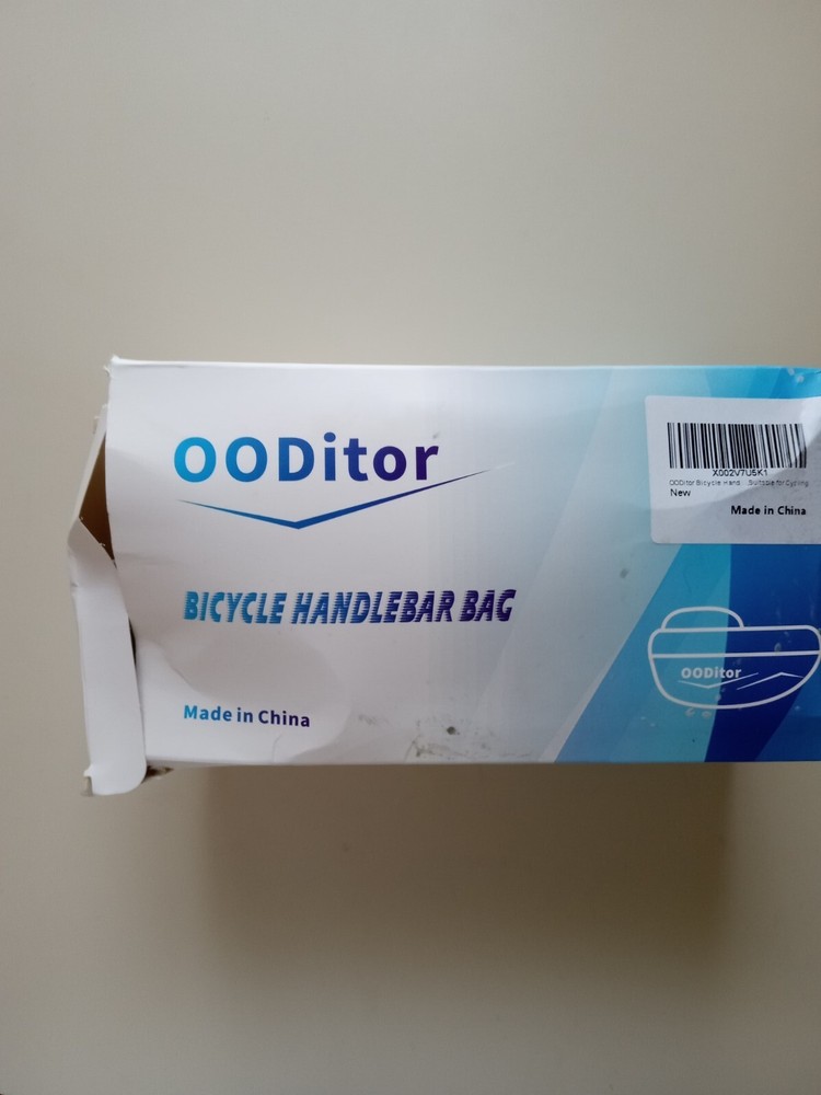 OODITOR Bicycle Handlebar Bag NEW OPEN BOX 7.5/4/4 Inches