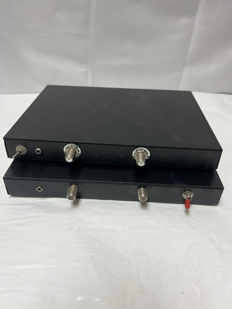 Set Top Coaxial Cable Boxes Unbranded Untested Toggle Switch Set of 2