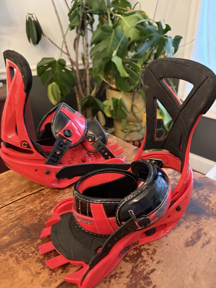 Burton Custom EST Snowboard Bindings Medium Black Red