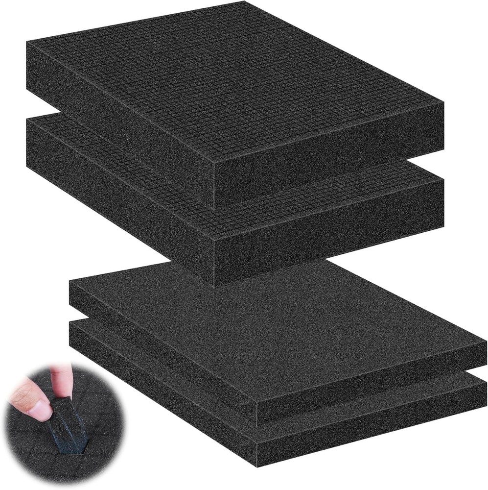 4 Pcs Pick and Pluck Foam Sheets 2 Size Polyurethane Pick Apart Foam Inserts Pad