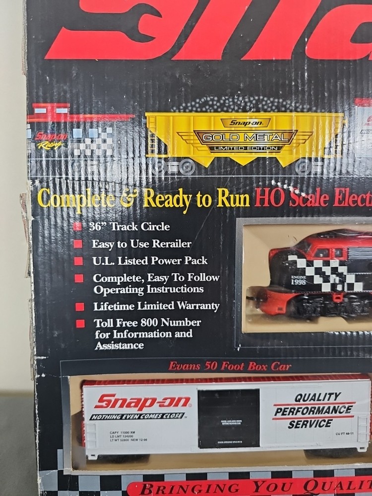 Vintage Snap-on Tools Train Set Ready To Run Electric 1998