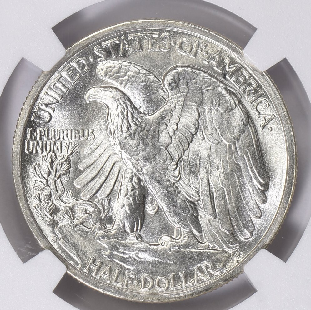 1941-S LIBERTY WALKING HALF DOLLAR NGC MS66