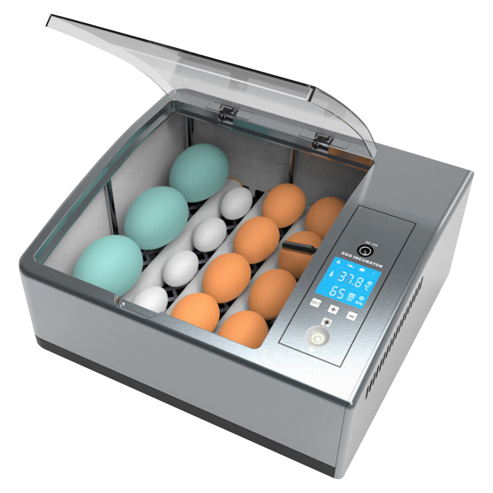 Double-power 16PCS Eggs Automatic Smart Incubator Hatcher w/Temp Control Turning