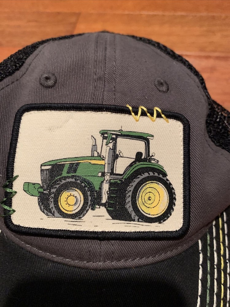 john deere boys tractor trucker hat