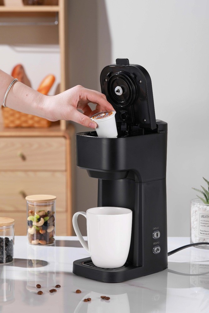 Black Matte Single Serve Coffee Maker