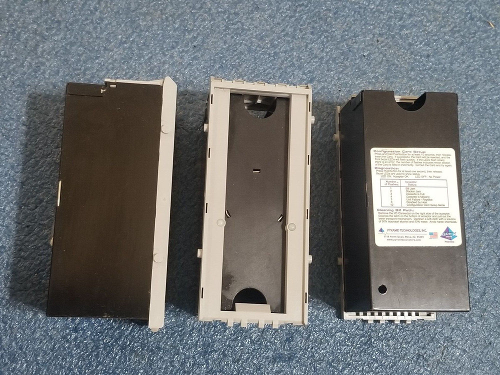 Pyramid Apex bill validator 500 Bill Cash box Stacker