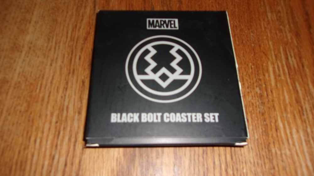 Loot Crate Exclusive Black Bolt Coaster Set NIB