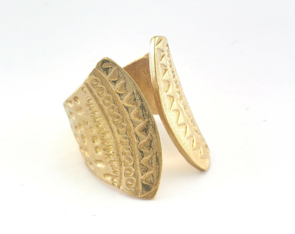 Adjustable Ring Raw Brass (18mm 8US inner size - Adjustable ) OZ3915 26mm