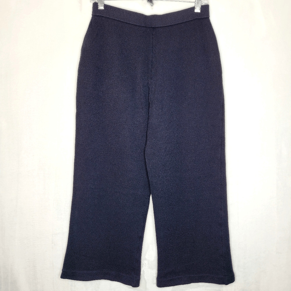 St. John Collection Black Santana Knit Pull On Pants Size 6