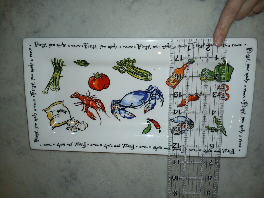 "Make A Roux" Rectangle Tray (13" x 6.75")