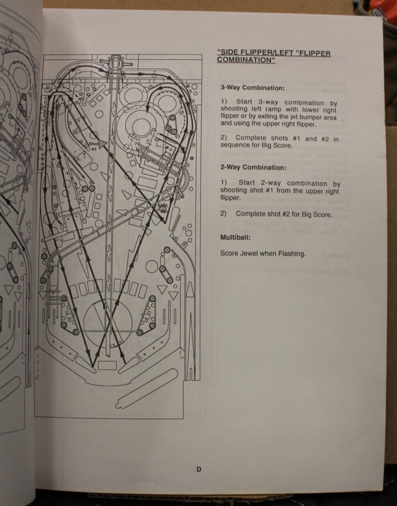 Black Rose Pinball Manual - Bally