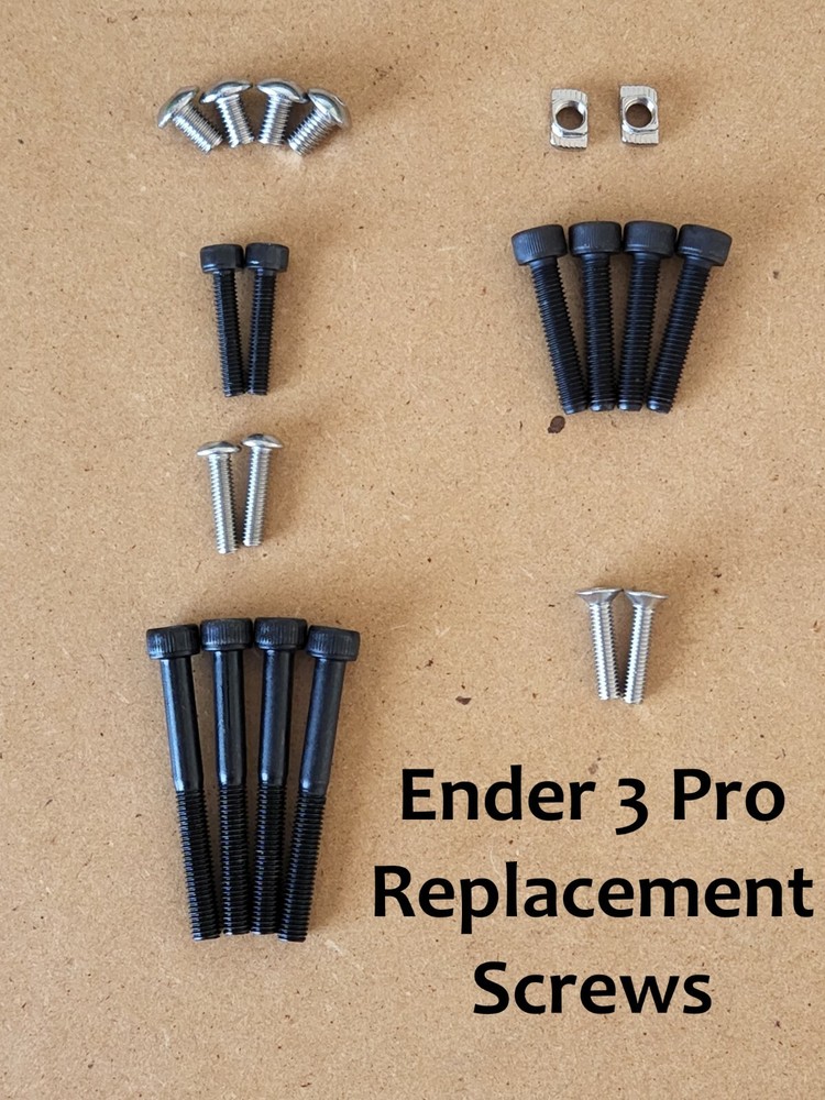 Ender 3 Pro Replacement Screws