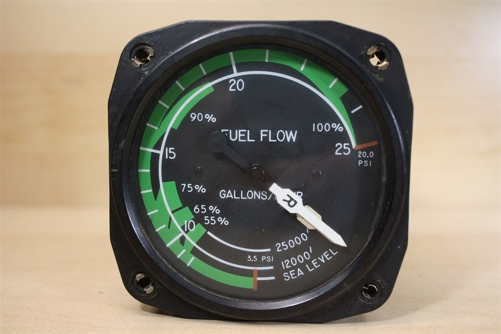 United Instruments 6221 Code G.57 Fuel Pressure Indicator