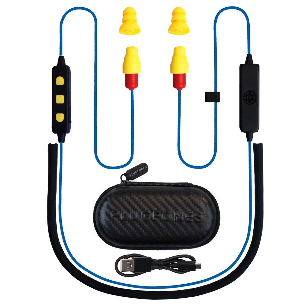 Plugfones FreeReign OSHA Headphones Bluetooth Volume Limiting 82dB limit