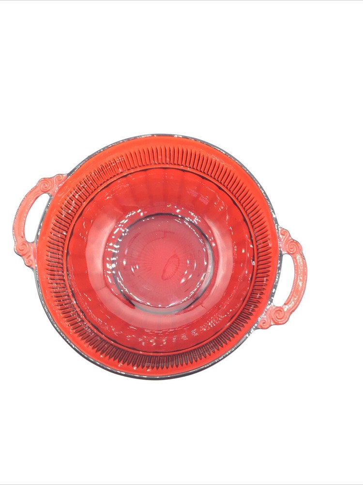 Anchor Hocking Ruby Red Coronation Bowl Small