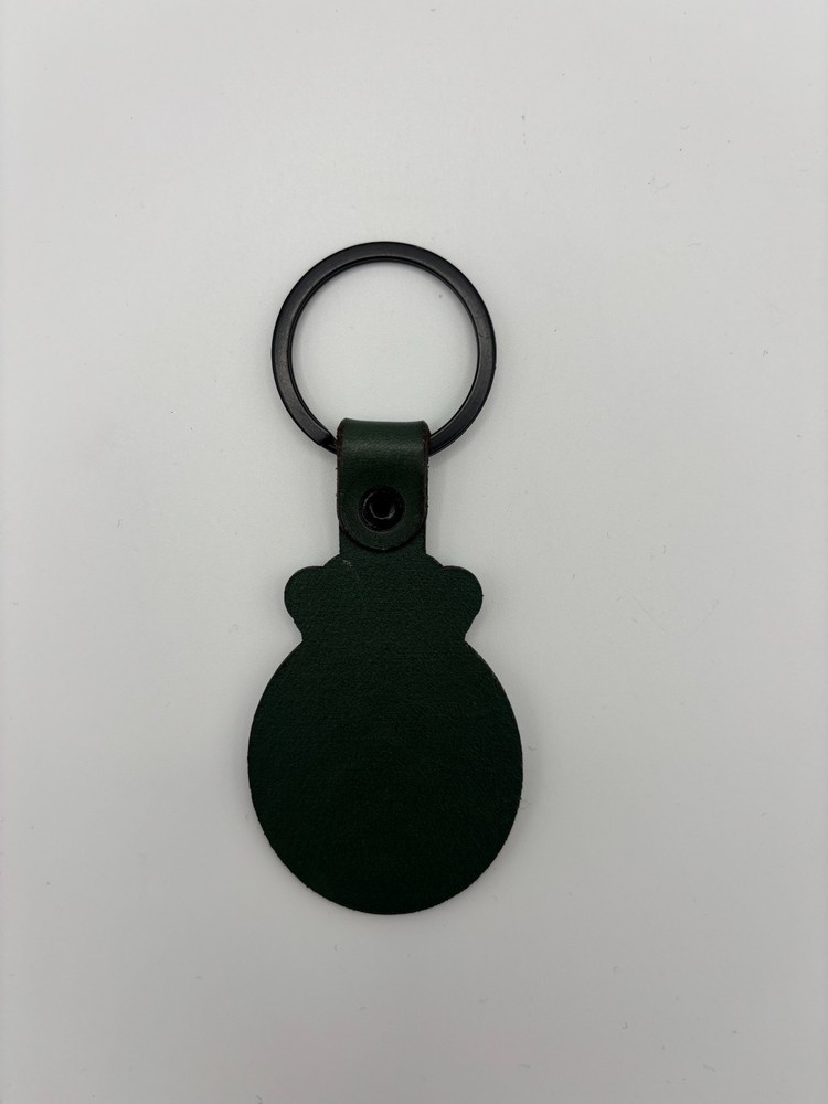 GRRC Leather Keyring Green/Green