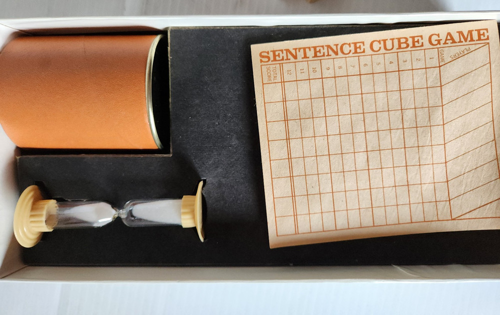 Selchow & Righter Scrabble Brand Sentence Cube Game 1971 #96