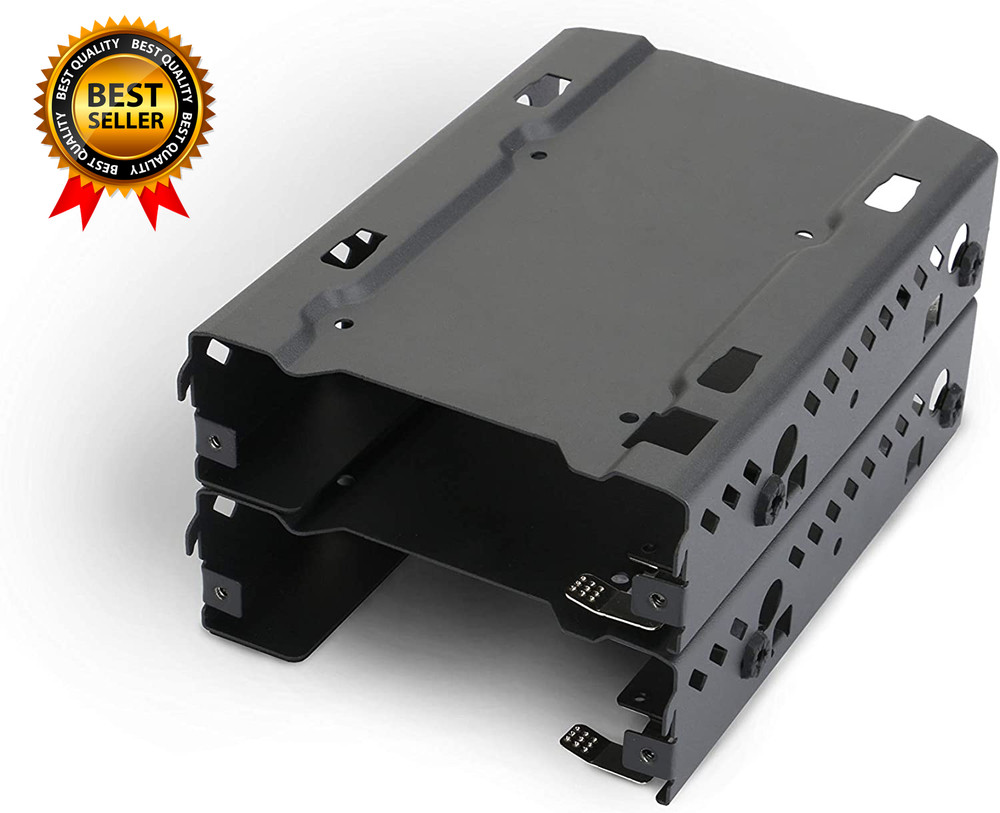 - Stackable 3.5" HDD Bracket Duo Pack Cases Ph-Hddkt_03,Black