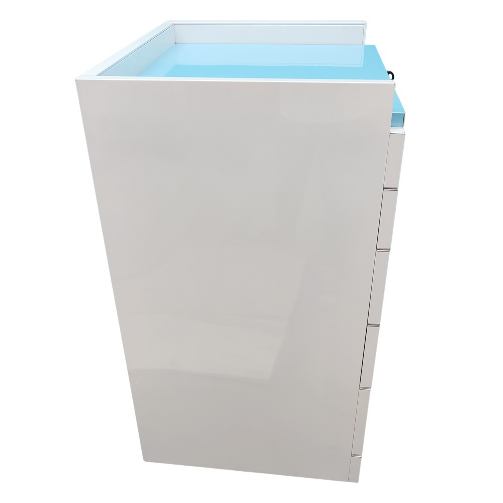 1 PC 4 Drawer Removable Assistant Mobile Cabinet w/Divider Bracket Locks