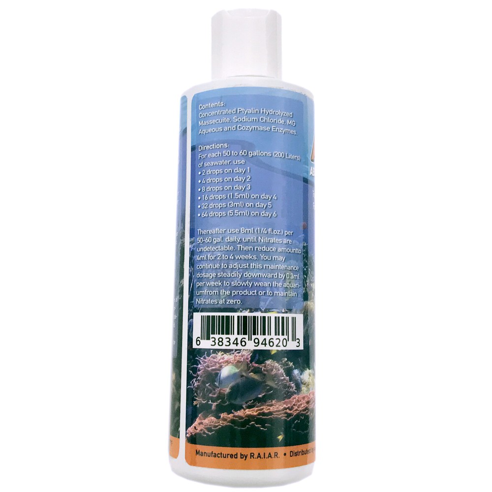 AZ-NO3 Absolute Zero Nitrate 250mL Marine and Reef Safe Nitrate Eliminator