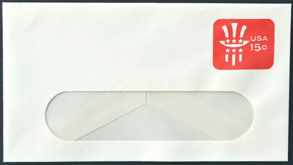 1978 US Sc. #U581 stamped window envelope, 15 cent mint entire, very nice