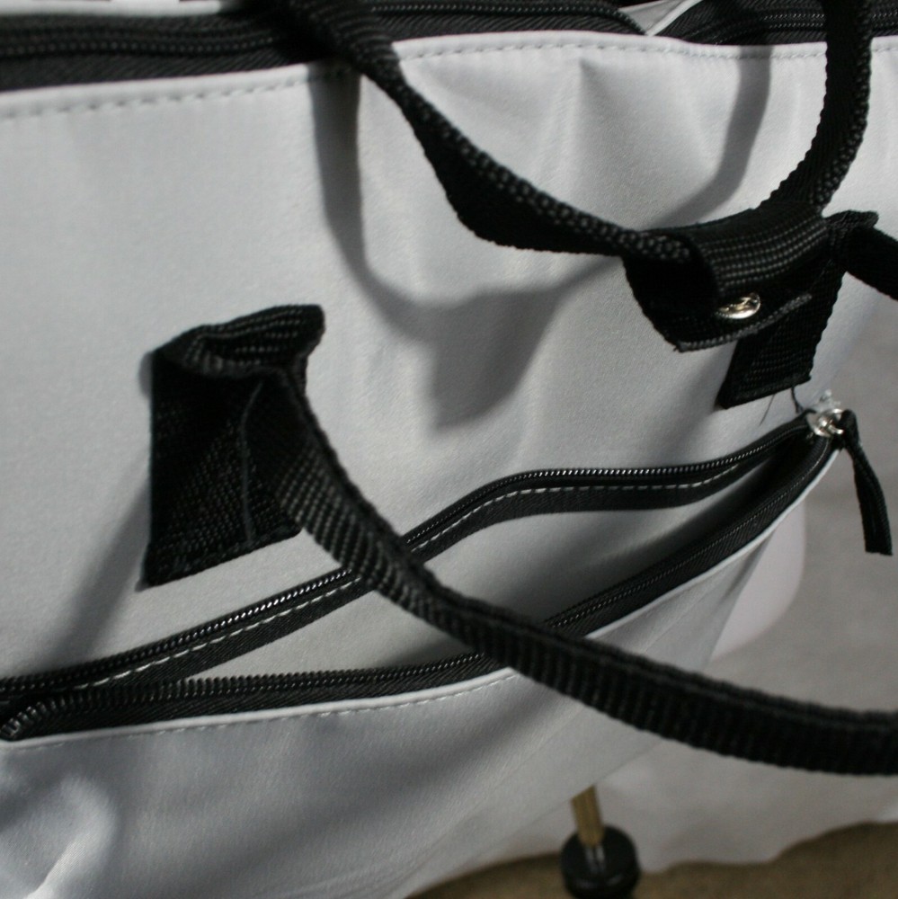 DSW Backpack Light Grey & Black Nylon NWOT