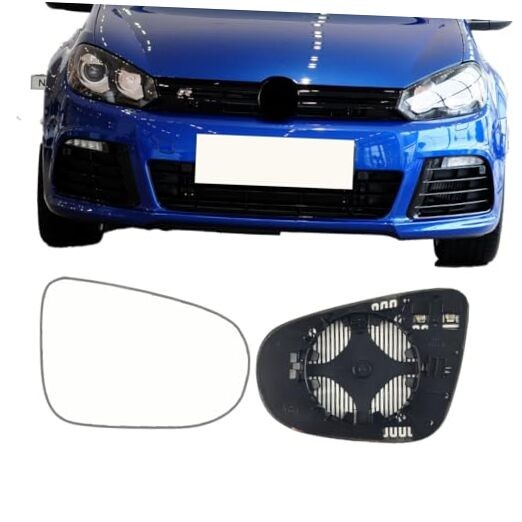 Passenger Side Mirror Replacement Glass for VOLKSWAGEN S-Class Passenger side