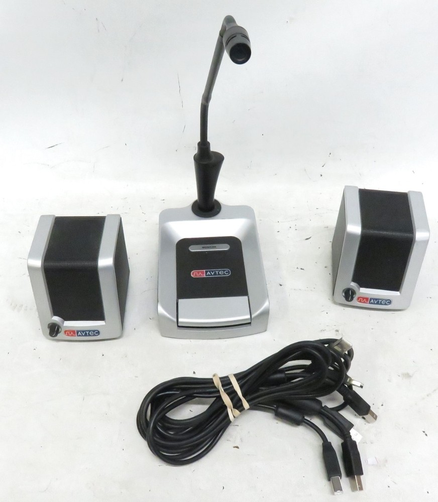 Motorola Solutions AVTec Dispatch Microphone Set * Working,, No Windscreen