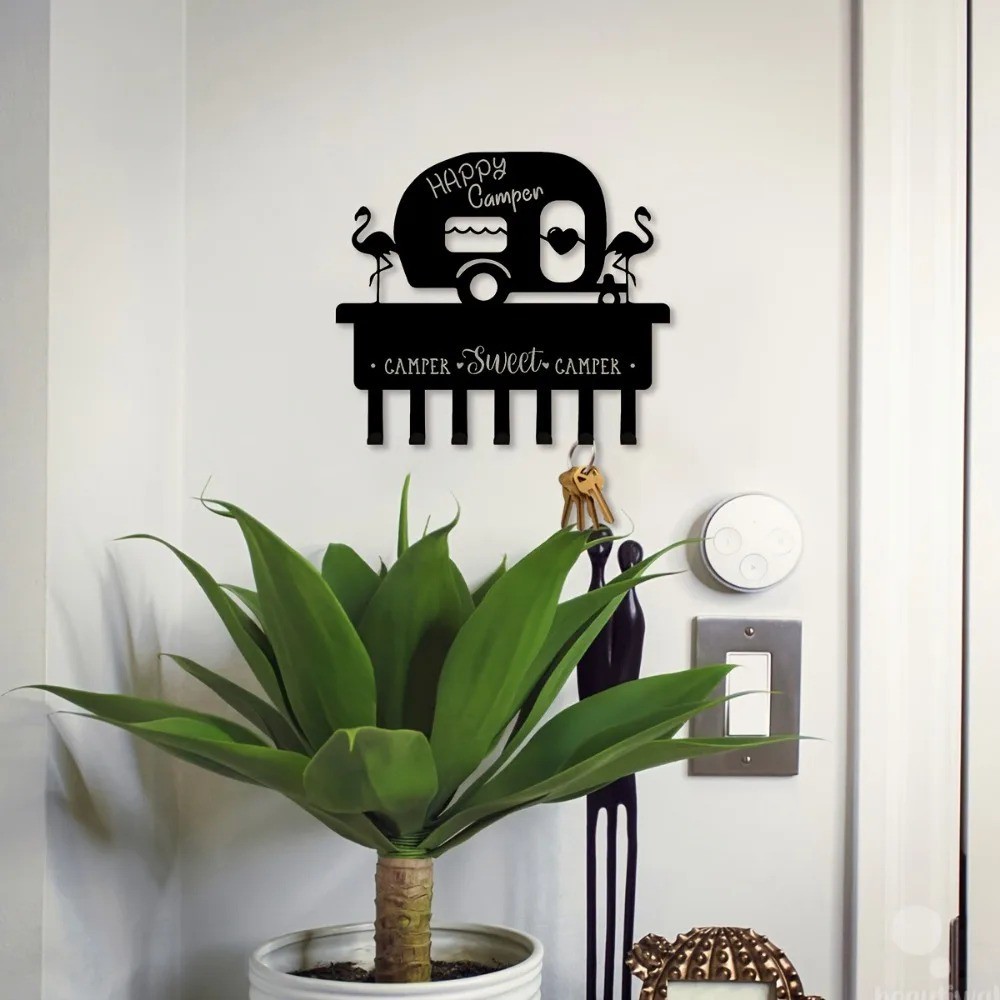 Iron Wall-Mounted Storage Rack W/ Hooks Saves Storage Space In Kitchen Bathroom