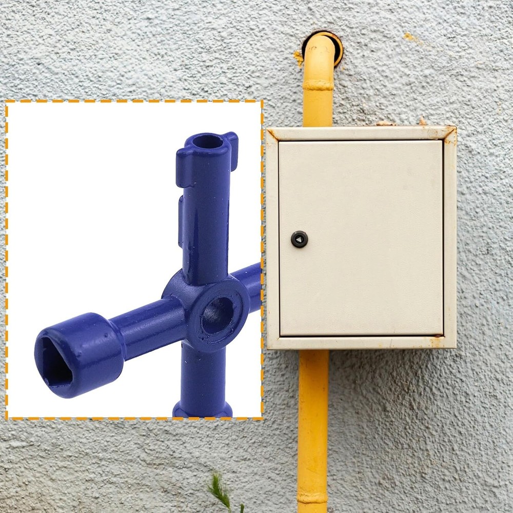 Antrader 4-Way Multi-Functional Utilities Key Triangle/Square Wrench for Train E