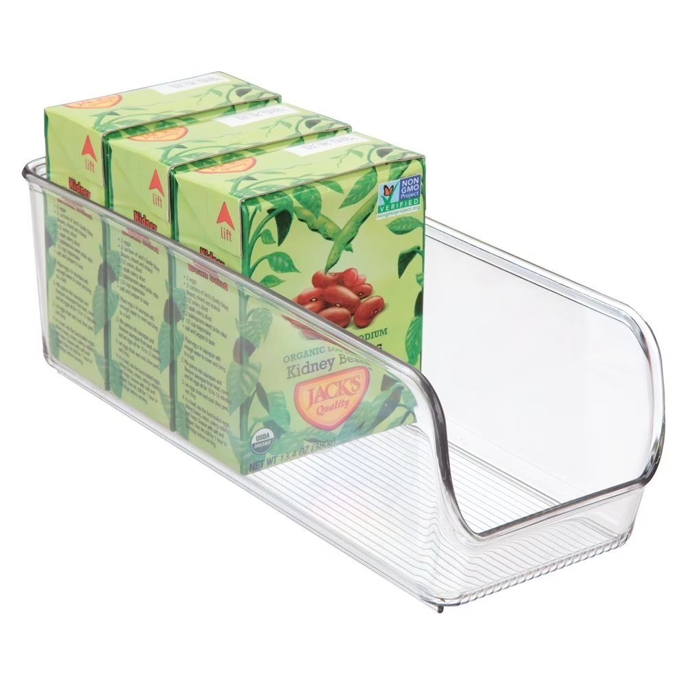 iDesignLinus Binz Clear Kitchen Storage Organizer Open Front Plastic withHandles