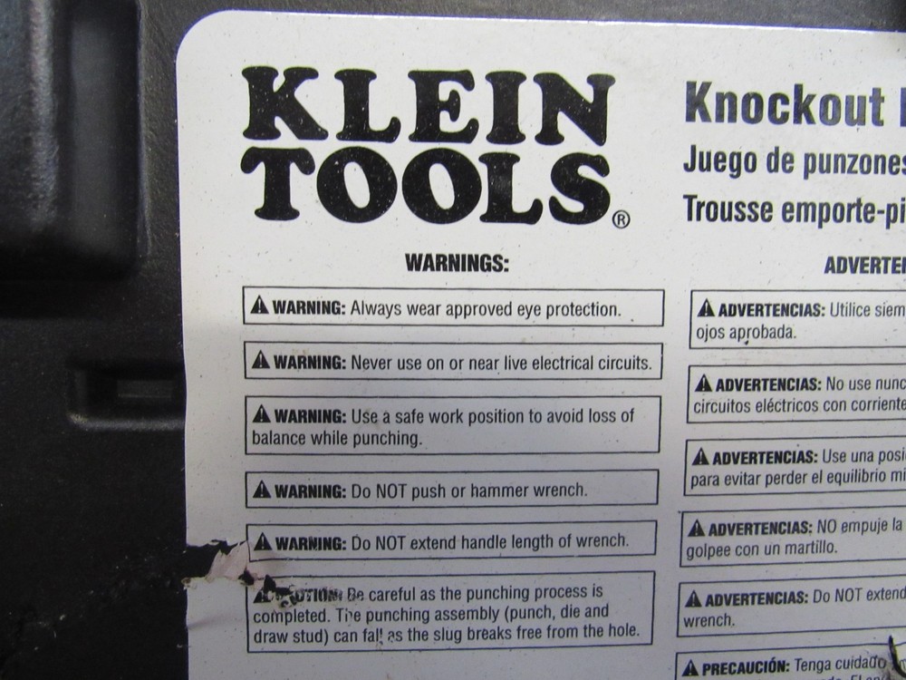 Klein Tools Knockout Punch Set 53732SEN With Ratchet Wrench
