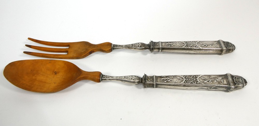 Silver Cutlery Salad Cutlery Circa 1850