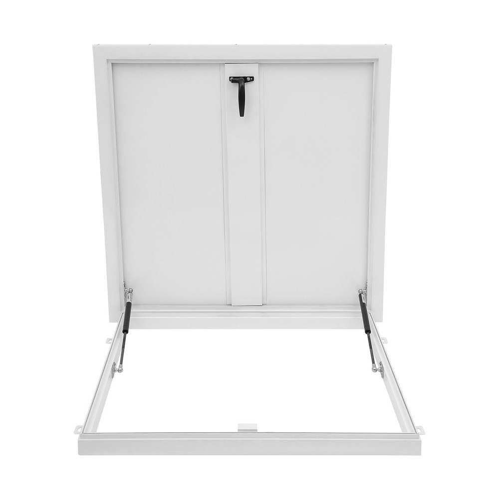 White Modern Aluminum Roof Hatch with Locking Security and Easy Access