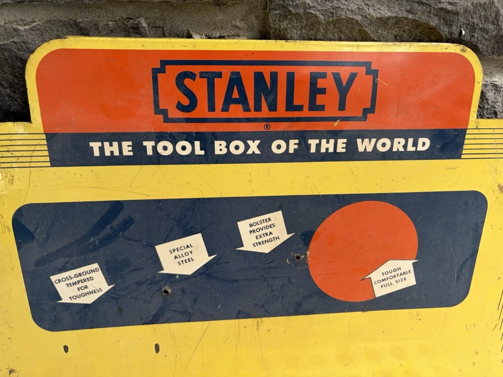 RARE VINTAGE STANLEY TOOLS , MERCHANDISE SCREWDRIVER DISPLAY RACK