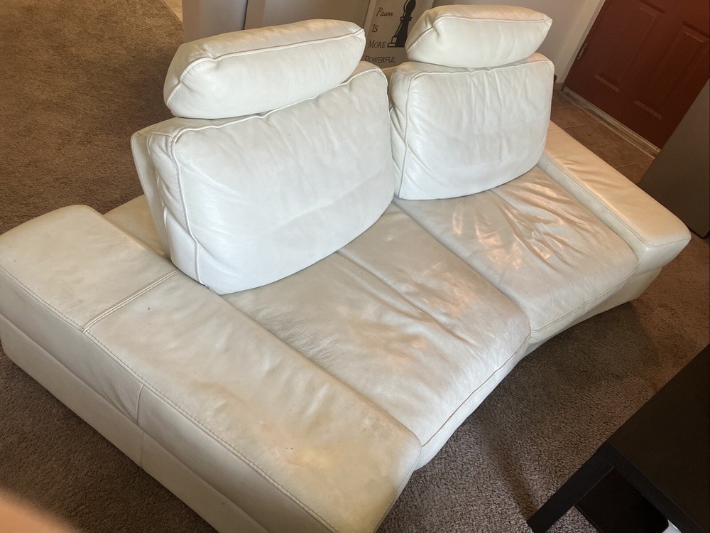 White Leather Couch